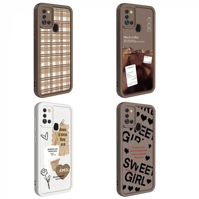 Samsung A21S Kılıf Kamera Korumalı Baskılı Arka Yüzey Klas Kapak