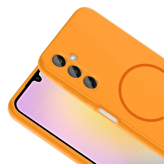 Samsung A25 Kılıf M-safe Şarj Özellikli Meta Kapak