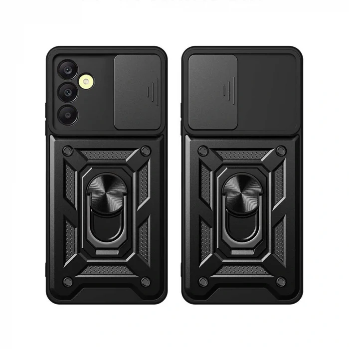 Samsung A25 Kılıf Magnetik Standlı Kamera Korumalı Sürgülü Vega Kapak