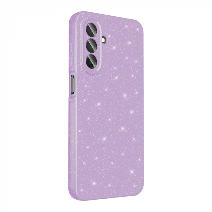 Samsung A26 Kılıf Kamera Korumalı Simli Lüks Koton Kapak