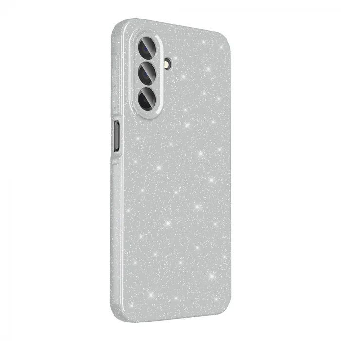 Samsung A26 Kılıf Kamera Korumalı Simli Lüks Koton Kapak