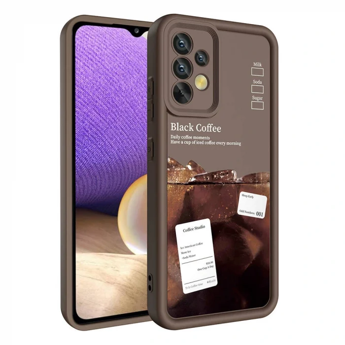 Samsung A32 4G Kılıf Kamera Korumalı Baskılı Arka Yüzey Klas Kapak