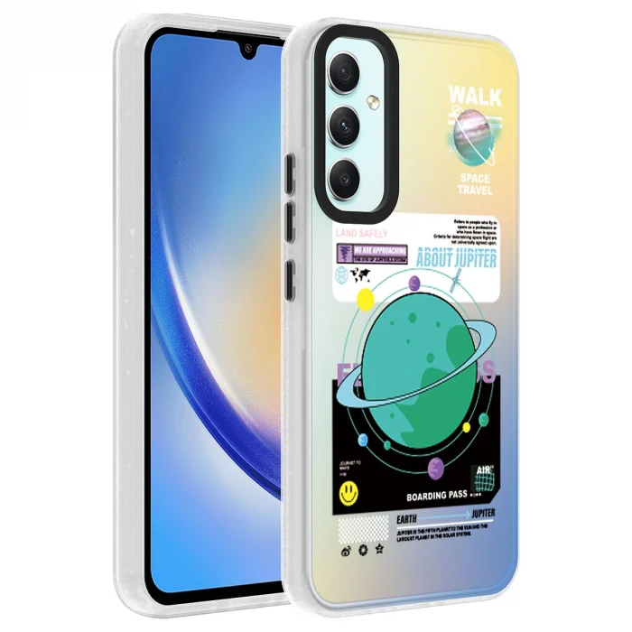 Samsung A34 Kılıf Desenli Dragon Sert Kapak