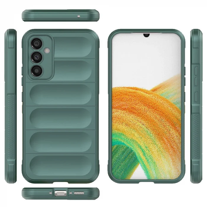 Samsung A34 Kılıf Esnek TPU Oyuklu Arka Yüzey Tasarımlı Etnik Silikon Kapak