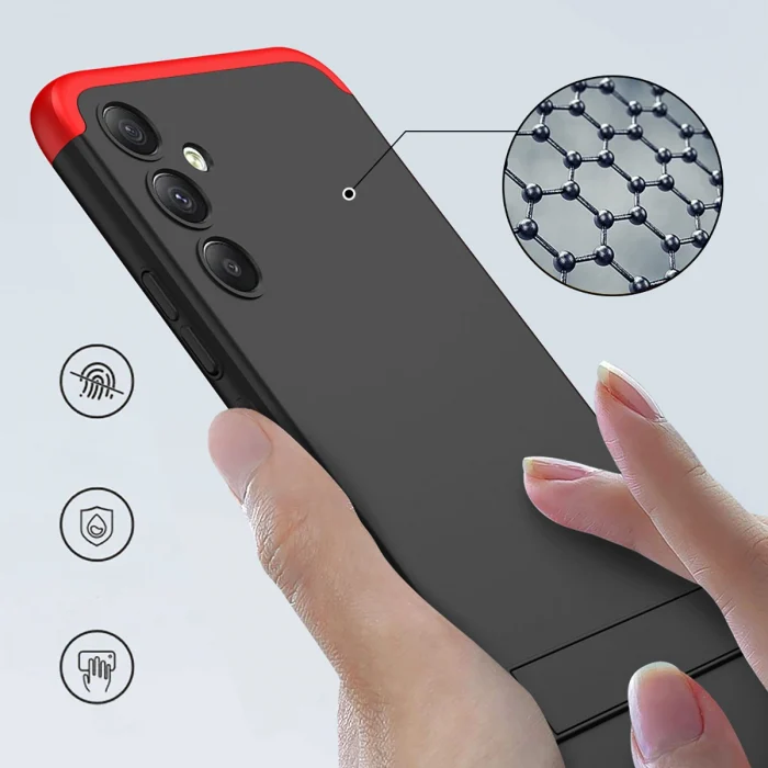 Samsung A34 Kılıf  Kamera Korumalı Dikey Standlı Ays Kapak