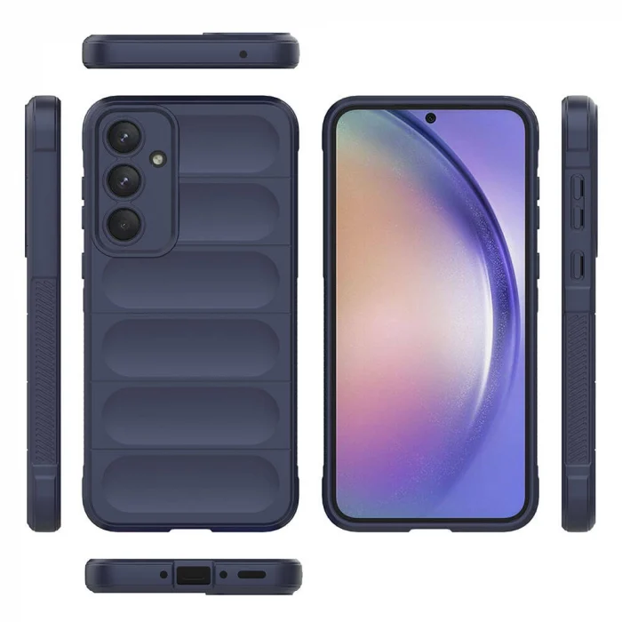 Samsung A35 Kılıf Esnek TPU Oyuklu Arka Yüzey Tasarımlı Etnik Silikon Kapak