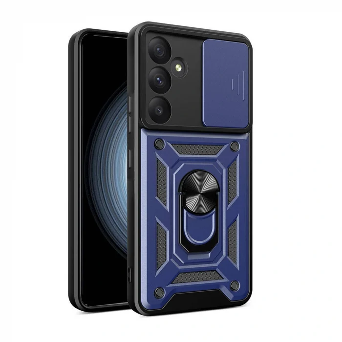 Samsung A35 Kılıf Magnetik Standlı Kamera Korumalı Sürgülü Vega Kapak