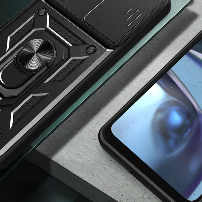 Samsung A35 Kılıf Magnetik Standlı Kamera Korumalı Sürgülü Vega Kapak