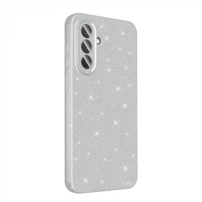 Samsung A36 Kılıf Kamera Korumalı Simli Lüks Koton Kapak