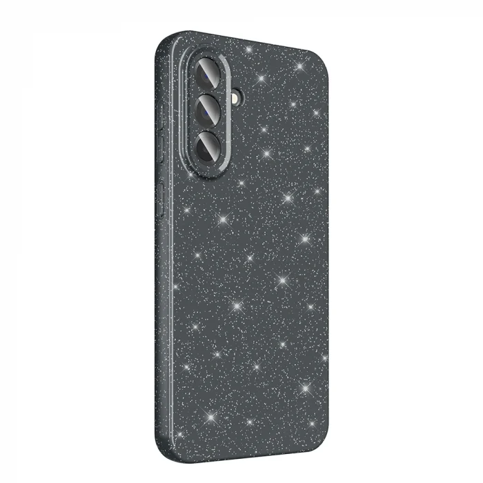 Samsung A36 Kılıf Kamera Korumalı Simli Lüks Koton Kapak