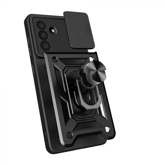 Samsung A36 Kılıf Magnetik Standlı Kamera Korumalı Sürgülü Vega Kapak