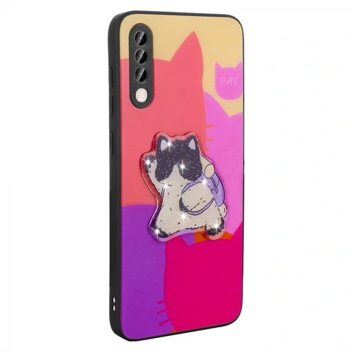 Samsung A50 Kılıf Parlayan Kabartmalı İkonik Figürlü Amas Silikon Kapak