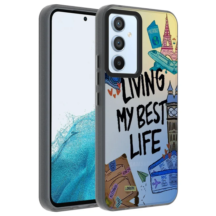 Samsung A54 Kılıf Desenli Dragon Sert Kapak