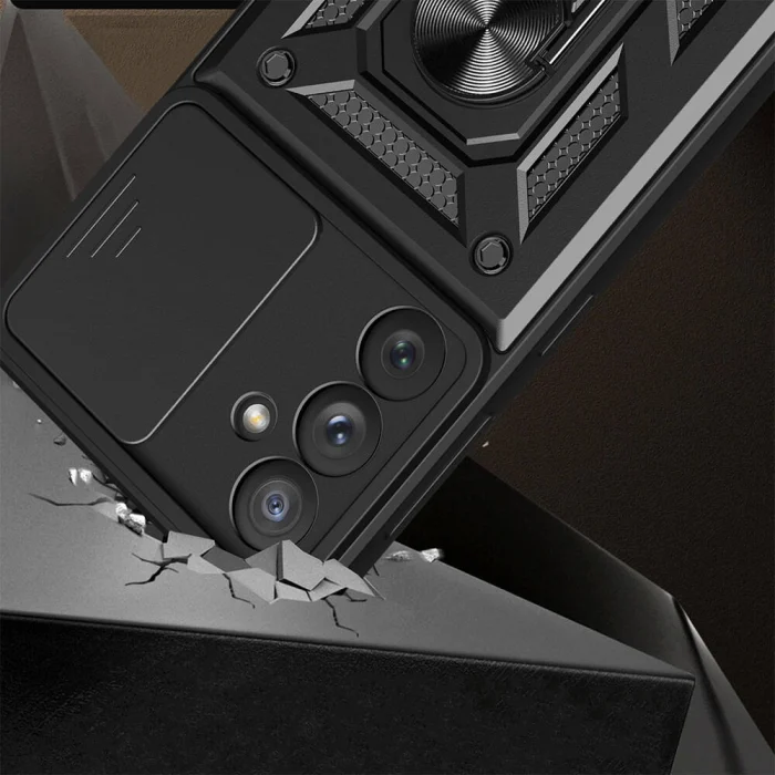 Samsung A54 Kılıf Magnetik Standlı Kamera Korumalı Sürgülü Vega Kapak