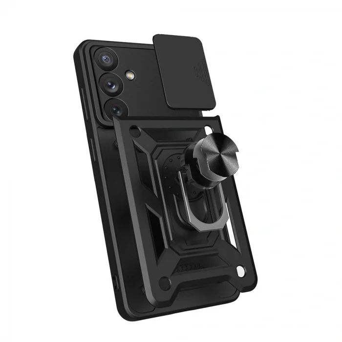 Samsung A54 Kılıf Magnetik Standlı Kamera Korumalı Sürgülü Vega Kapak