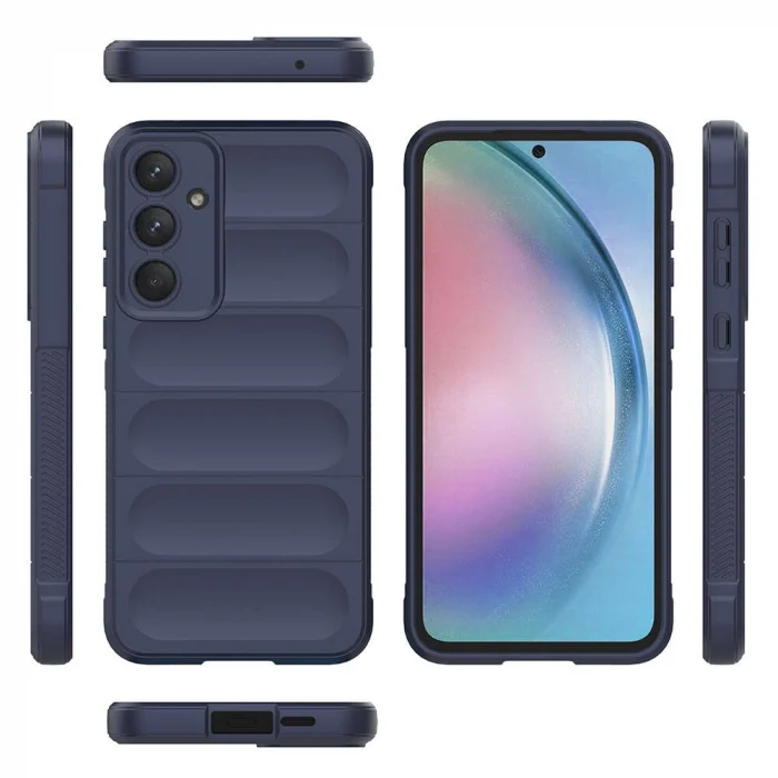 Samsung A55 Kılıf Esnek TPU Oyuklu Arka Yüzey Tasarımlı Etnik Silikon Kapak