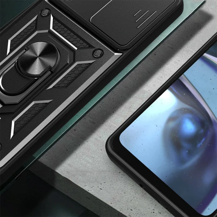 Samsung A55 Kılıf Magnetik Standlı Kamera Korumalı Sürgülü Vega Kapak