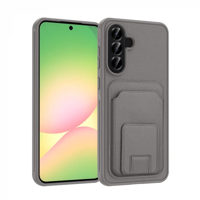 Samsung A56 Kılıf Kartlıklı TPU Bikart Kapak