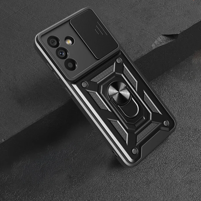 Samsung A56 Kılıf Magnetik Standlı Kamera Korumalı Sürgülü Vega Kapak