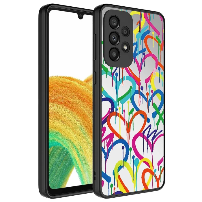 A73 Kılıf Aynalı Desenli Kamera Korumalı Parlak Mirror Kapak