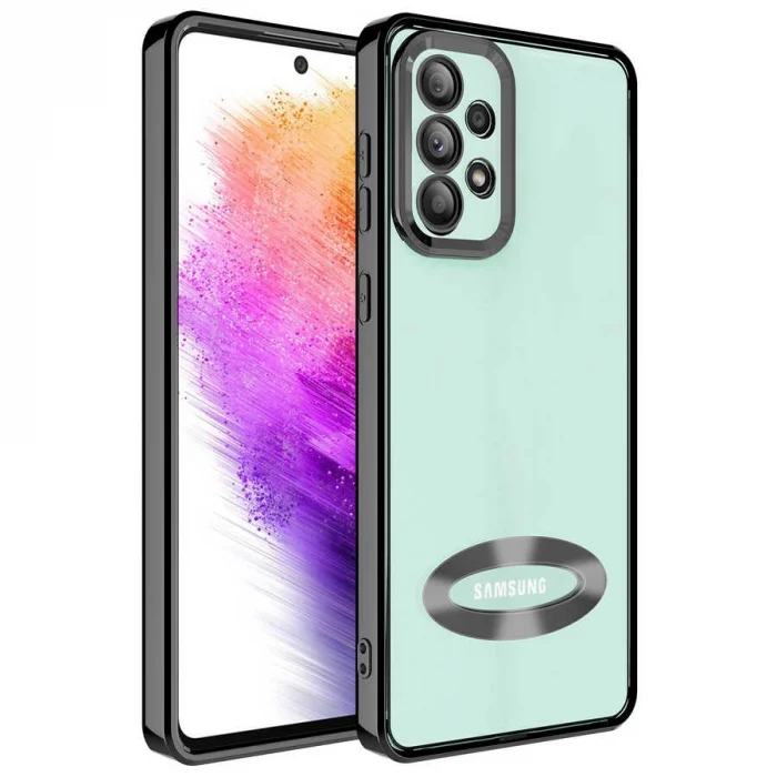 Samsung A73 Kılıf Kamera Korumalı Logo Gösteren  Omega Kapak
