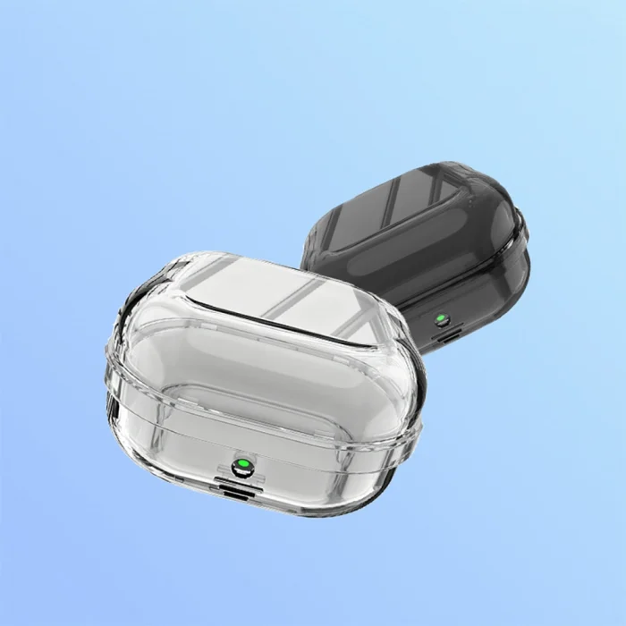Samsung Buds 4 Pro Kılıf Şeffaf Silikon 360 Derece Koruma Airbag 47 Kılıf