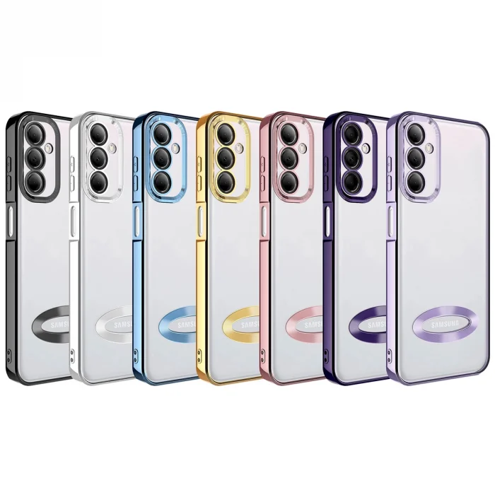 Samsung M14 Kılıf Kamera Korumalı Logo Gösteren Kapak