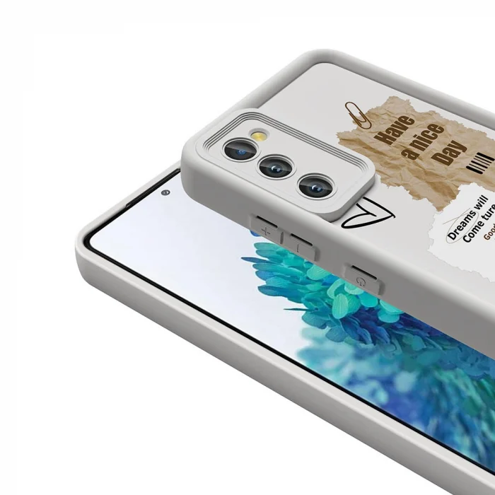 Samsung S20 FE Kılıf Kamera Korumalı Baskılı Arka Yüzey Klas Kapak