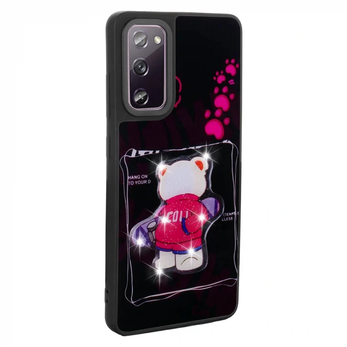 Samsung S20 FE Kılıf Parlayan Kabartmalı İkonik Figürlü Amas Silikon Kapak