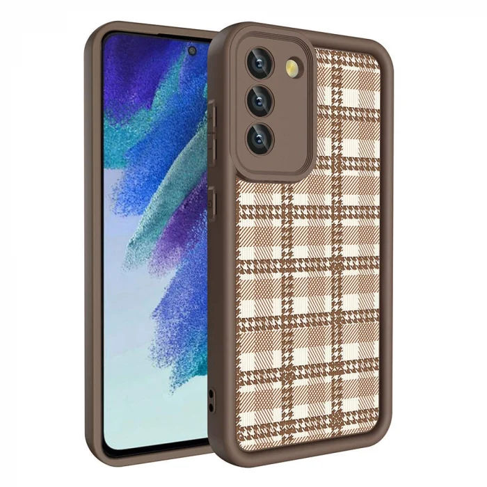 Samsung S21 FE Kılıf Kamera Korumalı Baskılı Arka Yüzey Klas Kapak