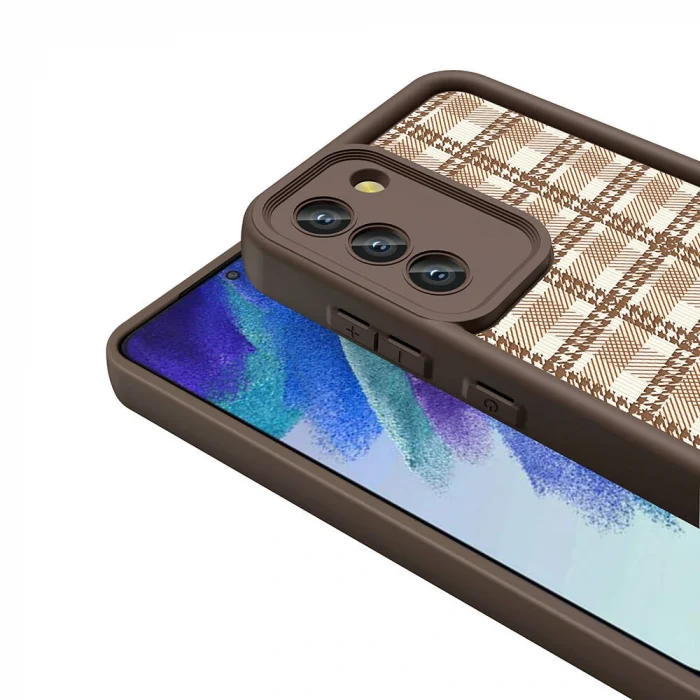 Samsung S21 FE Kılıf Kamera Korumalı Baskılı Arka Yüzey Klas Kapak