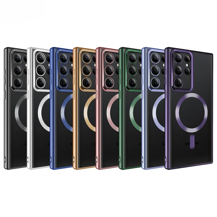 Samsung S22 Ultra Kılıf M-safe Wireless Şarj Özellikli Setro Silikon