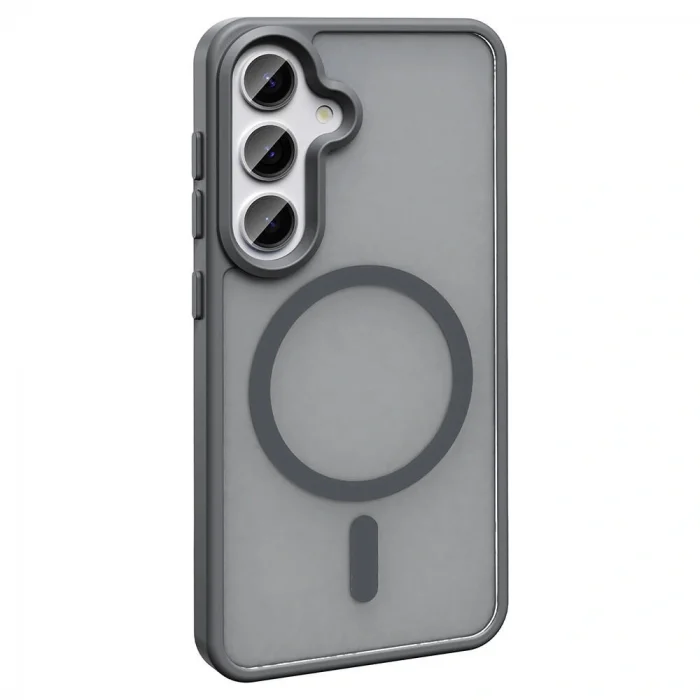 Samsung S23 FE Kılıf M-safe Şarj Özellikli Mat Arka Yüzey Sio Kapak