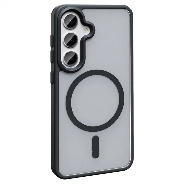 Samsung S23 FE Kılıf M-safe Şarj Özellikli Mat Arka Yüzey Sio Kapak