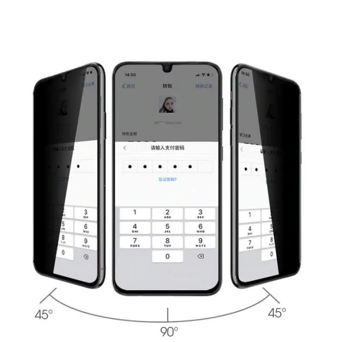 Samsung S23 FE New 5D Privacy Temperli Ekran Koruyucu