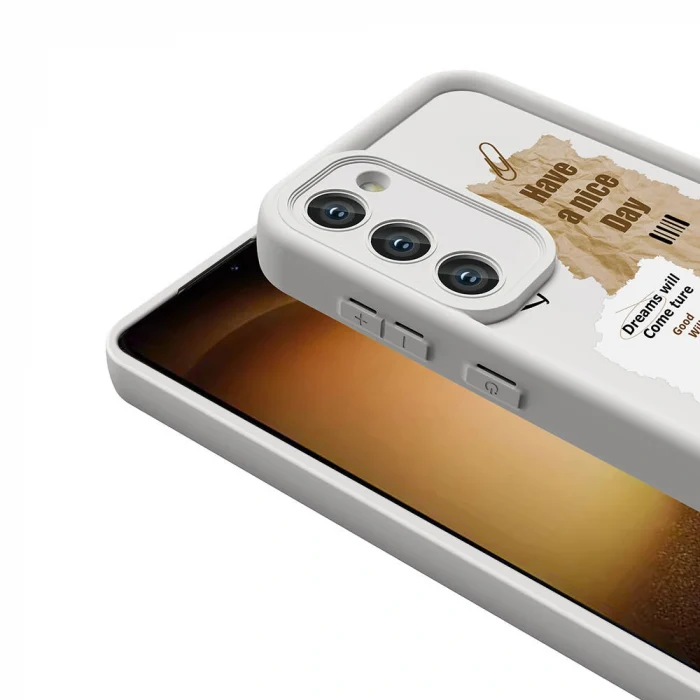 Samsung S23 Kılıf Kamera Korumalı Baskılı Arka Yüzey Klas Kapak