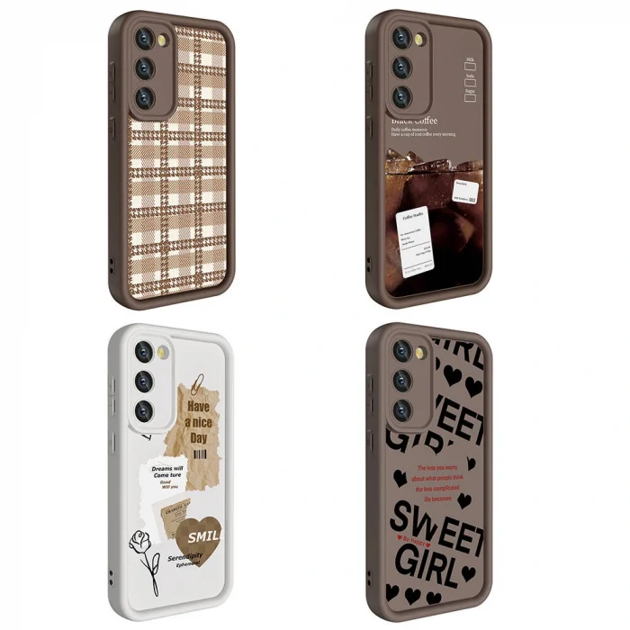 Samsung S23 Kılıf Kamera Korumalı Baskılı Arka Yüzey Klas Kapak