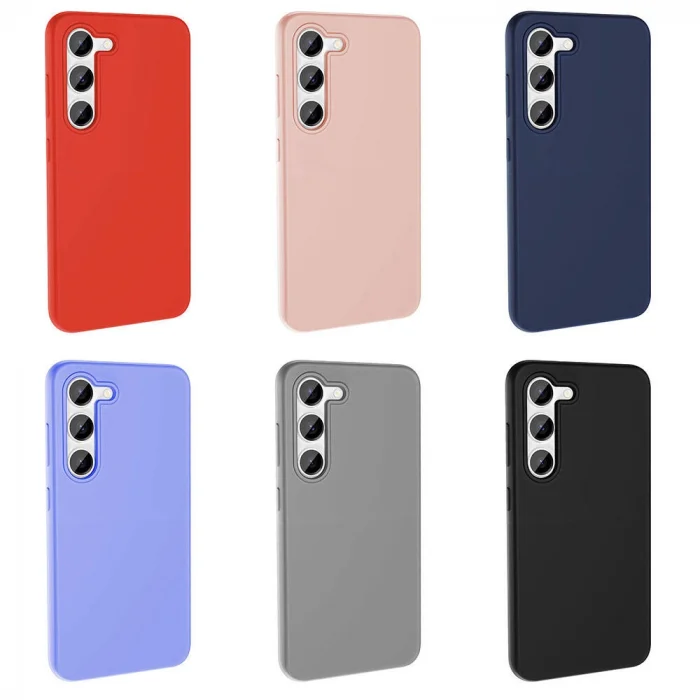 Samsung S23 Kılıf M-safe Şarj Özellikli Sıvı Teknolojili Silinebilir Sert Kivi Kapak