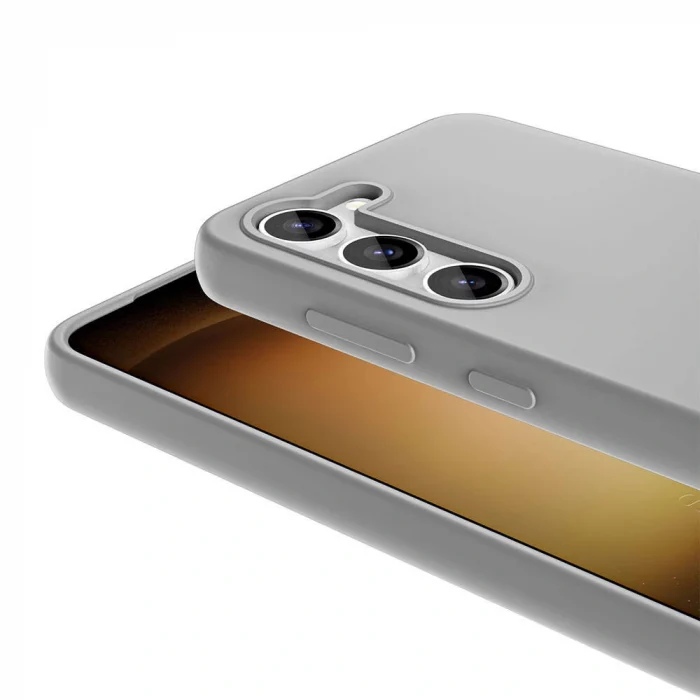 Samsung S23 Kılıf M-safe Şarj Özellikli Sıvı Teknolojili Silinebilir Sert Kivi Kapak