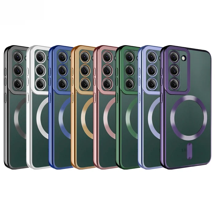 Samsung S23 Kılıf M-safe Wireless Şarj Özellikli  Setro Silikon