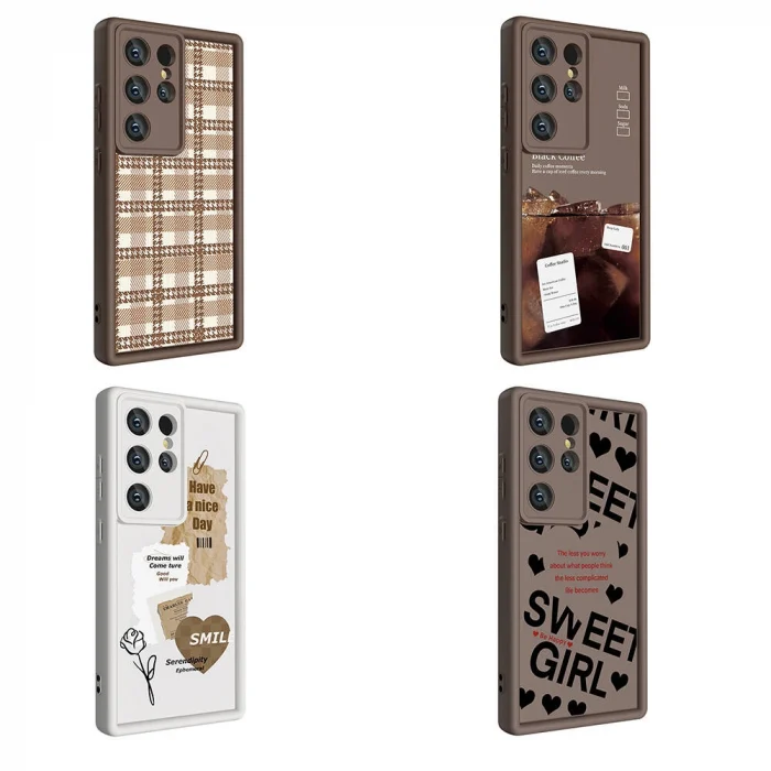 Samsung S23 Ultra Kılıf Kamera Korumalı Baskılı Arka Yüzey Klas Kapak
