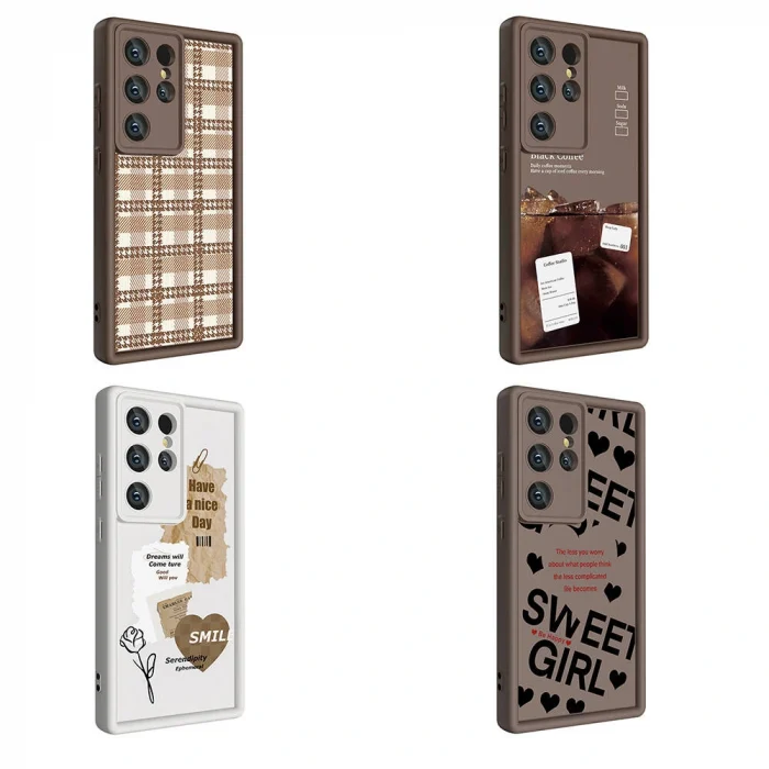 Samsung S23 Ultra Kılıf Kamera Korumalı Baskılı Arka Yüzey Klas Kapak