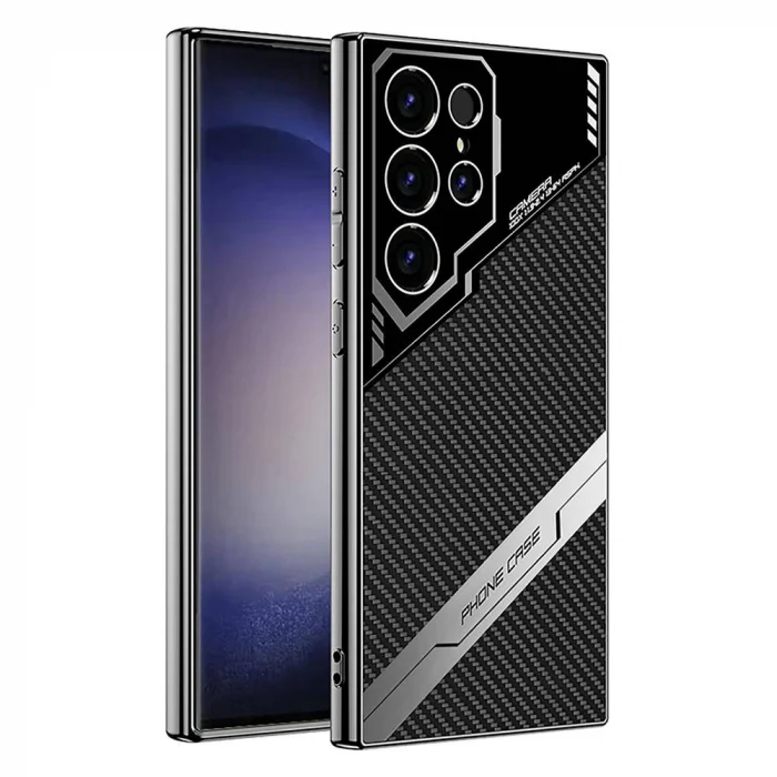 Samsung S23 Ultra Kılıf Kamera Korumalı Karbon Tasarım Yeni Seri Procase Kapak
