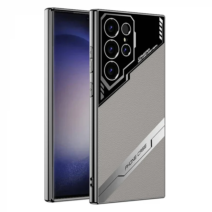 Samsung S23 Ultra Kılıf Kamera Korumalı Suni Deri Tasarım Yeni Seri Procase Kapak