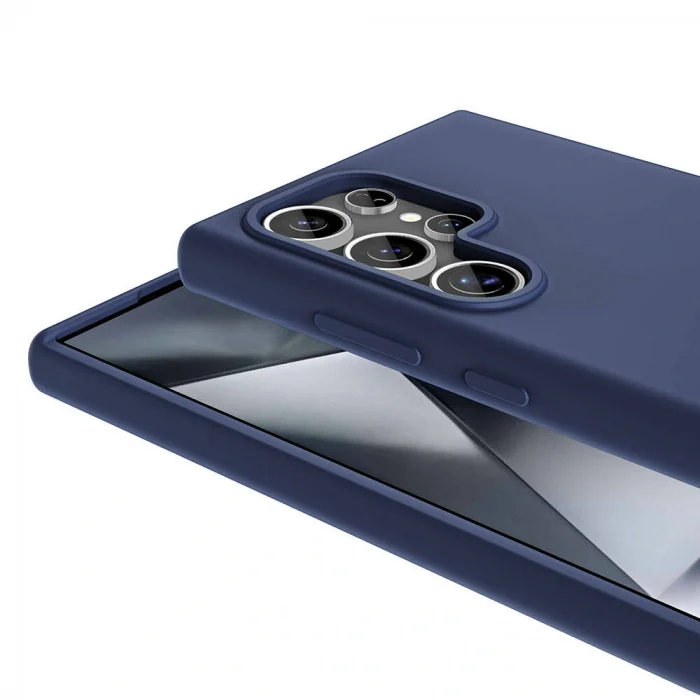 Samsung S23 Ultra Kılıf M-safe Şarj Özellikli Sıvı Teknolojili Silinebilir Sert Kivi Kapak