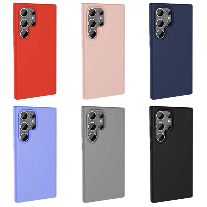 Samsung S23 Ultra Kılıf M-safe Şarj Özellikli Sıvı Teknolojili Silinebilir Sert Kivi Kapak