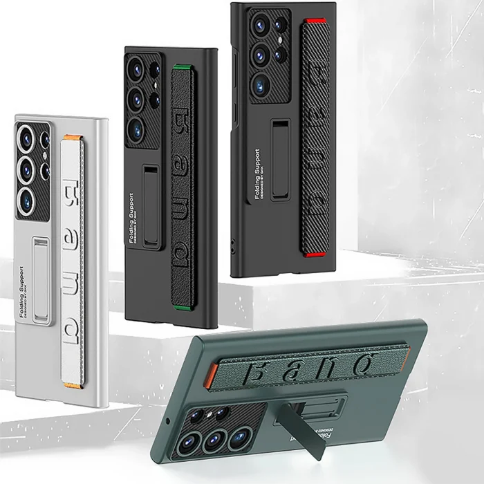 S23 Ultra Kılıf Standlı El Tutacaklı Band Kapak