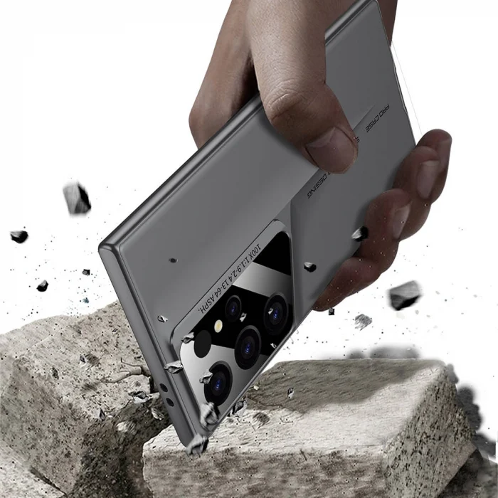 Samsung S23 Ultra Kılıf Ultra İnce Kamera Korumalı Sert Rubber Procase Kapak