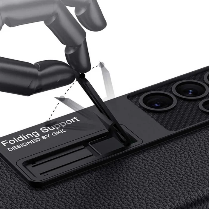 Samsung S23 Ultra Kılıf  Kıpta Standlı Kapak