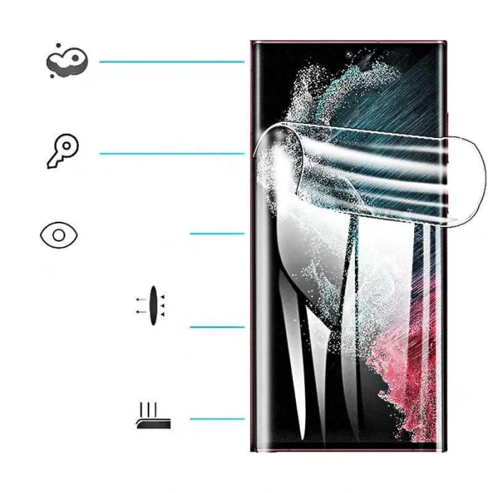 Samsung S23 Ultra Süper Pet Ekran Koruyucu Jelatin